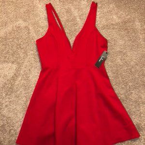 Lulus red cocktail dress